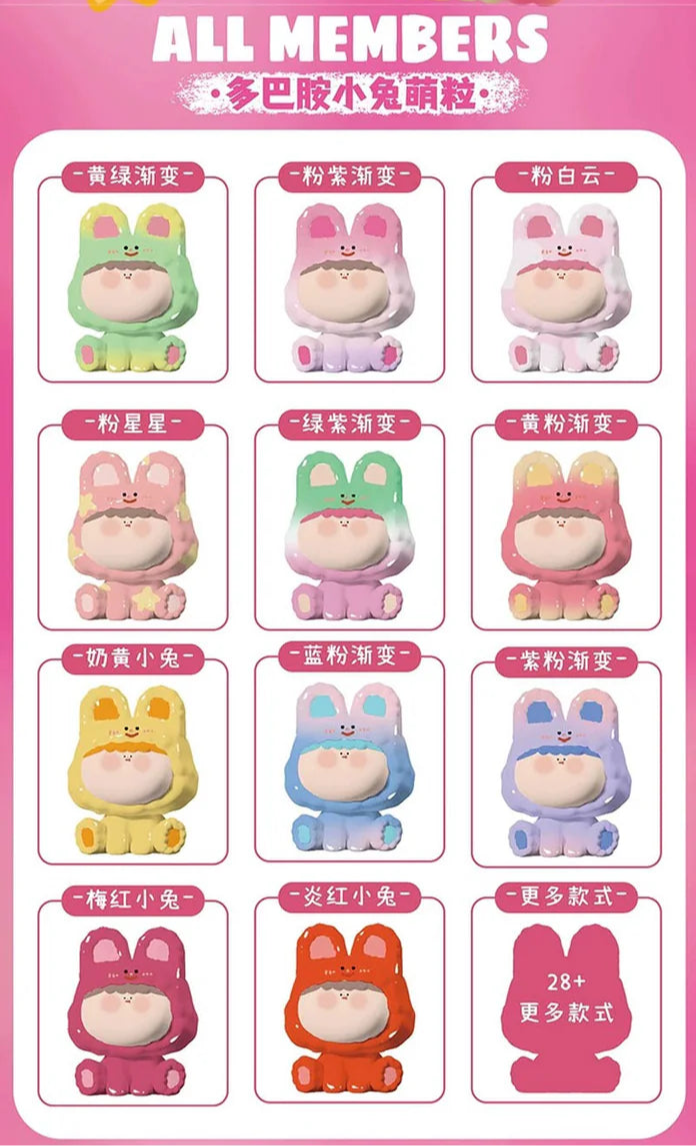 AMLLS Colorful Rabbit Bean Blind Bag Confirmed Style