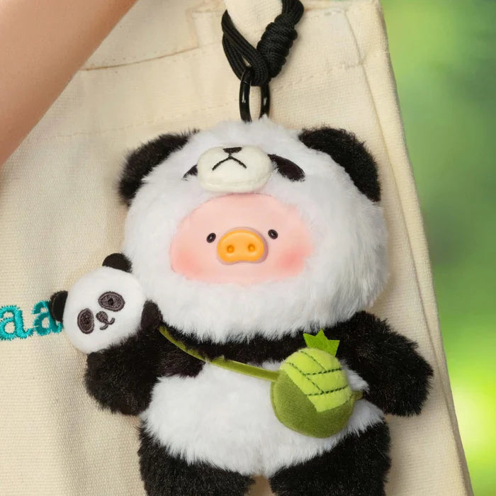 LULU THE PIGGY Vinyl Face Plush Pendant Panda Limited Edition Hanging Card