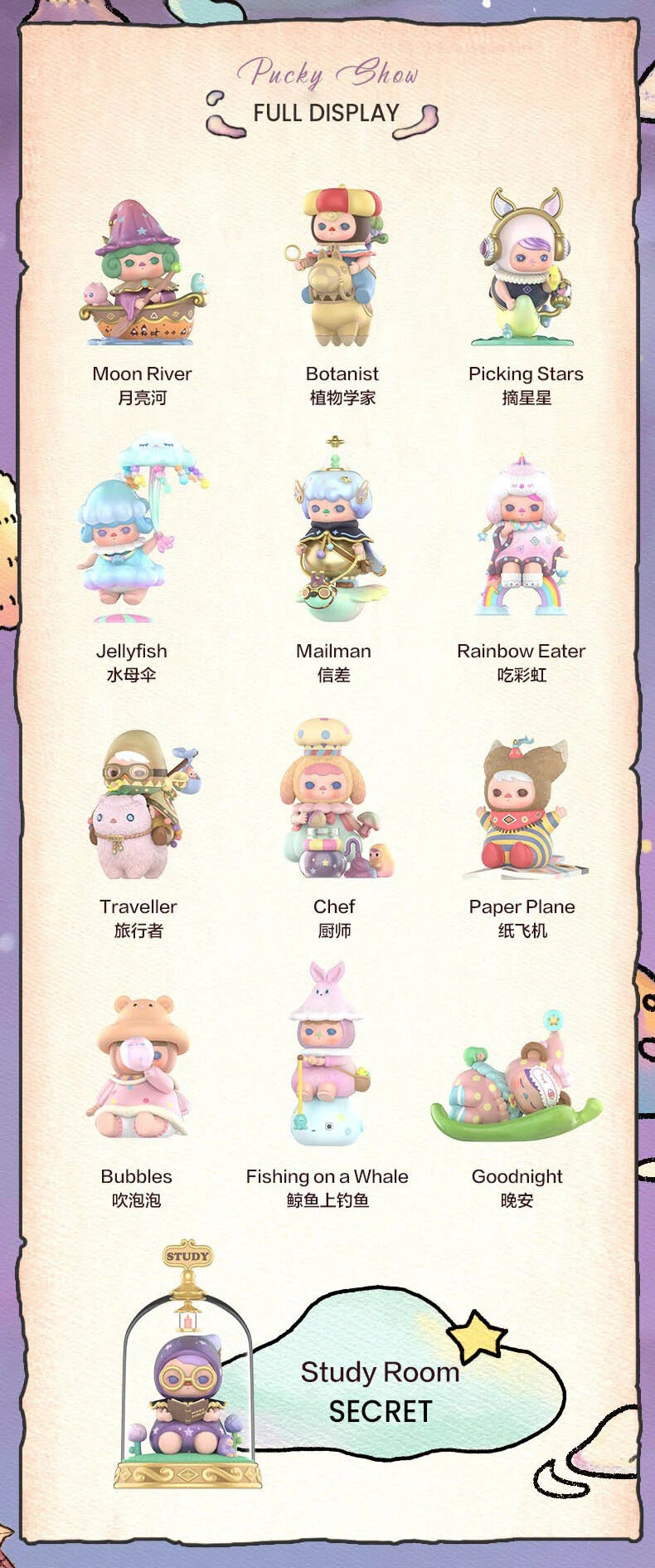 PUCKY What Are the Fairies Doing Blind Box Confirmed Style