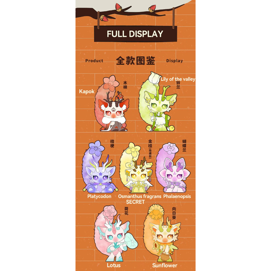 CUP RABBITS Flower With Dragon Plush Blind Box Confirmed Style