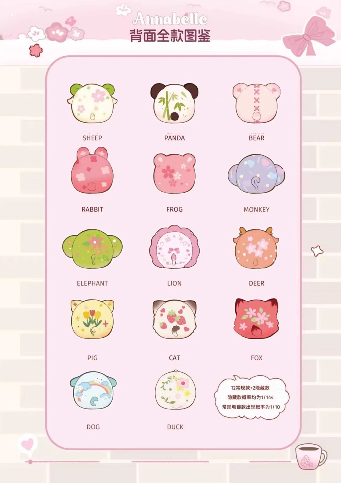 ANNABELLE Sakura Season Bean Blind Box Confirmed Style