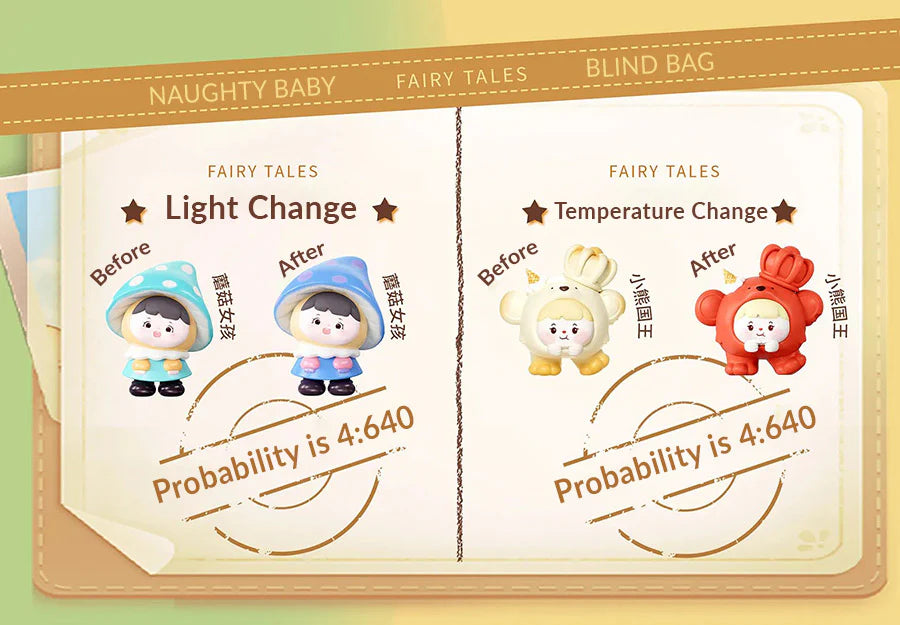 NAUGHTY BABY The Fairytale Adventures Bean Blind Bag Confirmed Style